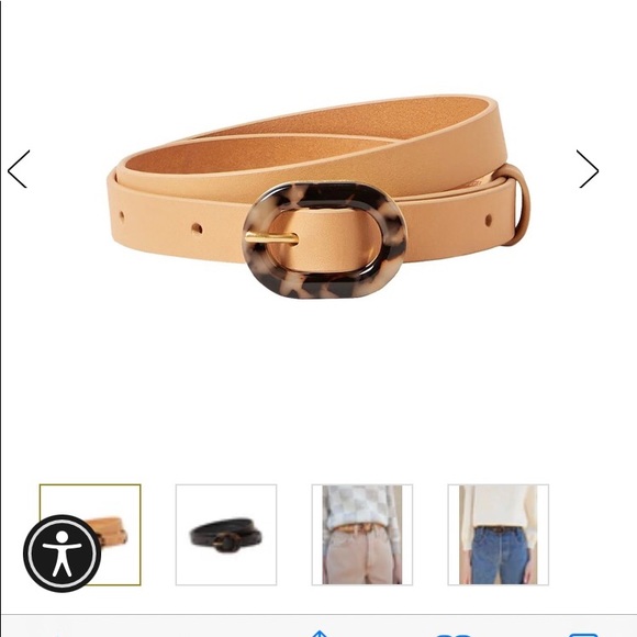 Looking for Loeffler Randal Chris belt in honey with a tortoise buckle, sz m/l - Picture 2 of 2